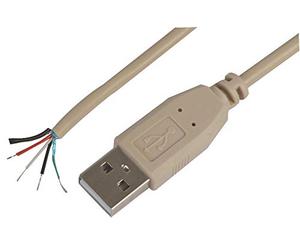 PRO SIGNAL PSG90008 USB 1.1 A Plug to Bare End Lead, 3m