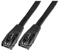 PRO SIGNAL PSG90665 Flat Cat5e LSOH Ethernet Patch Lead, 1m Black