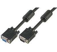 Pro Signal PSG90724 SVGA HD15 Male to Female Monitor Lead, All Pins Connected, 15m, Black