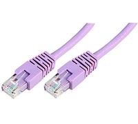 Pro Signal PSG90956 Cat6 RJ45 Male to Male UTP Ethernet Patch Lead, 15 m, Violet