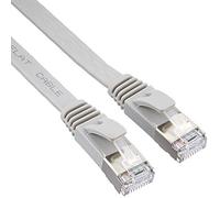 Pro Signal PSG91140 Flat Cat6a STP Ethernet Patch Lead, 15 m, Grey