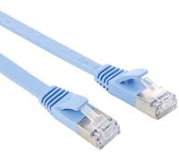 Pro Signal PSG91141 Flat Cat6a STP Ethernet Patch Lead, 0.5 m, Blue
