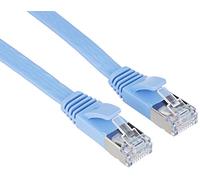 Pro Signal PSG91145 Flat Cat6a STP Ethernet Patch Lead, 5 m, Blue