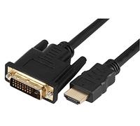Pro Signal PSG91379 High Speed HDMI Lead, Male to DVI-D Male, Gold Plated Connectors, 10 m, Black