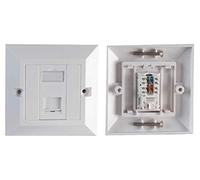 PRO SIGNAL PSG91589 1-Gang Single RJ45 Socket Cat5e Faceplate White