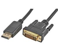 Pro Signal PSG91599 DisplayPort Male to DVI-D Male Lead, 3 m, Black