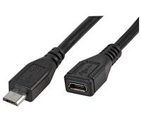 Pro Signal PSG91626 Micro USB Extension Lead, Male to Female 0.5 m