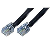 Pro Signal PSG91640 RJ12 Male to RJ12 Male Modular Link Lead, 5m Black