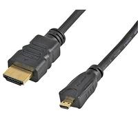 PRO SIGNAL PSG91701 High Speed 4K UHD HDMI Lead, Male to Micro D Male, 1m Black