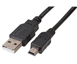 Pro Signal PSG91713 USB 2.0 A Male to Mini B Male Lead, 0.2m Black