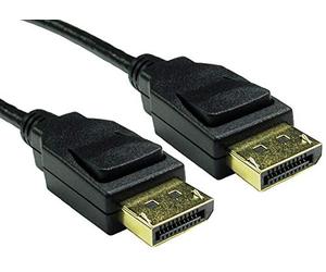 Pro Signal PSG91720 Locking 8K DisplayPort 1.4 Male to Male Lead, 2 m, Black