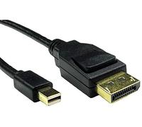 PRO SIGNAL PSG91722 8K Mini DisplayPort to DisplayPort 1.4 Male to Male Lead, 0.5m Black