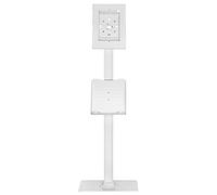 PRO SIGNAL PSG91731 Floor Standing Kiosk Display for iPad, White
