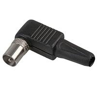 PRO SIGNAL Right Angle Coax Plug - 90° TV Coaxial Connector, Pack of 10 - PS11541