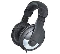 Pro Signal Stereo Hifi Headphones 32 Ohms 40mm Driver 3.5mm Jack 1.5m Cable Black Silver
