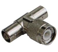 Pro Signal T Adaptor - TNC Male to 2x BNC Female Coaxial Connector, 50Ω - PSG04289