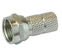 PRO SIGNAL Twist-On F-Type Plug - Zinc Body, RG58/U Cable Compatible, Straight Plug - PSG04275