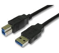 PRO SIGNAL USB 3.0 Cable, 5m Black, Type A to Type B Male Lead, Long SuperSpeed Printer Cable, 5Gbps Data Transfer - USB3-805