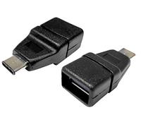 Pro Signal USB 3.1 Type-C Male to USB Type-A Female OTG Adaptor - SuperSpeed 10Gb/s, 3A Power, Reversible Connector
