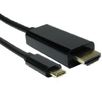 Phone/Laptop to TV USB Type C to HDMI Lead 4K 60Hz UHD Cable 1m/2m/3m/5m Black