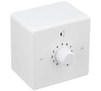 PRO SIGNAL White 100V 24W Volume Control - 10 Step Attenuation, Flush or Surface Mount Speaker Controller