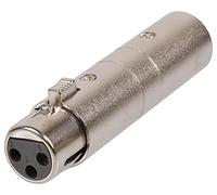 PRO SIGNAL XLR Phase Reverse Adaptor - 3-Pin Plug to Socket Polarity Reverser - PSG01351