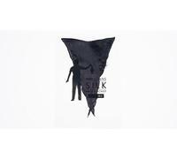 PRO SILK DIAMOND CUT BLACK 6 inch by Murphys Magic | Professional Magic Silk | Bright Stage Prop for Magicians Performers and Entertainers