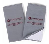 Pro Size Polishing Cloth Set of 2 Large Cleaning Cloths Pure Cotton Made in USA for Gold Silver and Platinum Jewelry Coins Watch, Silverware 11 x 14 inches each Tarnish Remover Keeps Jewelry Shining