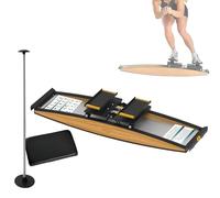 Pro Ski Simulator Machine for Home/Gym, Ski Machine Exercise Equipment, 150KG Bearing Capacity, Adjustable Resistance, Oak Wood Built for Home, Gym Use