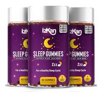 Pro Sleep Gummies for Adults Magnesium, L-Theanine, 5 HTP, Passionflower Extract, Glycine, Chewable Sleep Supplement |Sleep Aid| |Calm Mood| Vegan 180 Gummies |Berries Flavour| (3)