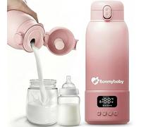 PRO Smart Portable Baby Bottle Warmer for Milk & Water Cozy Care | 500ml Large Capacity | 16,000mAh Long Lasting Power | 45W Ultra-Fast Charging | Precise Heating | Deep Cleaning Brush | Dream Pink