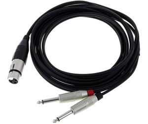 pro snake Y-Cable XLRF / 2x Jack