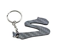 Pro Spec Imports - Real Carbon Fibre keychain 'S' logo for Toyota Supra JZA80 (Mk4), A70 (Mk3), A90 (Mk5), A91, 2JZ key chain, Carbon Fibre, One size