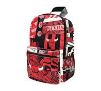 Pro Specialties Group Chicago Bulls bags, Big Backpack, H17" x W11.5" x D5", Compact