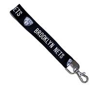 PRO SPECIALTIES GROUP INC Brooklyn Nets Lanyard Wristlet Black, Team Color, One size