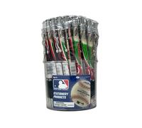 Pro Specialties Group MLB 48-Pack Tub Retractable Click Pens- Great Stocking Suffers and Party Favors (Cincinnati Reds 48 Pen Tub Field Style)