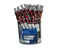 Pro Specialties Group NBA 48-Pack Tub Retractable Click Pens- Great Stocking Suffers and Party Favors (Chicago Bulls 48 Pen Tub Jazz Style)