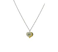 Pro Specialties Group NFL Green Bay Packers Swirl Heart Pendant Necklace Silver, One Size, Team Colors