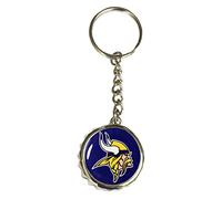 Pro Specialties Group NFL Minnesota Vikings Bottle Cap Keychain, Purple, One Size