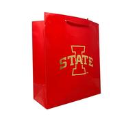 Pro Specialtirs Group Luxe Large Gift Bag,10" X 12" X 5", Team Colors (Iowa State Cyclones)