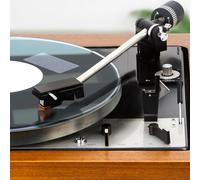 PRO SPIN Clear Acrylic Turntable Mat - Platter Slipmat for 12" Vinyl Vintage Record Player - Antistatic Cover, Reduces Noise & Sounds from Static & Dust - Tighter Bass Quality, Record Player Mat