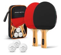 PRO-SPIN Ping Pong Rackets - High Performance Set | Premium Ping Pong Racket, 3-Star Ping Pong Balls, Case | Table Tennis Kit for 2 or 4 (Set 2