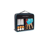 PRO-SPIN Portable Table Tennis Set | Premium All-in-One Kit with Retractable Table Tennis Net for Any Table, Bats, 3-Star Ping Pong Balls & Stora