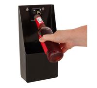 Pro Stand Up Bottle Opener & Catcher Wall Mounted Black Home Bar Beaumont