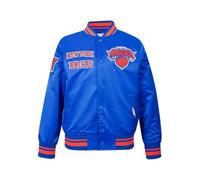 Pro Standard Big Boys NBA New York Knicks Retro Classics Satin Jacket Royal/Orange/Royal M