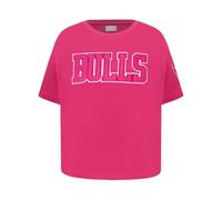Pro Standard Big Girls NBA Chicago Bulls Classic Triple Pink Short Sleeve Boxy Tee Beetroot Purple L