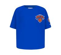 Pro Standard Big Girls NBA New York Knicks Classic Essentials Short Sleeve Boxy Tee Royal Blue L