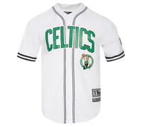 Pro Standard Mens NBA Boston Celtics Mesh Button Down Mesh Top White/Black/White M