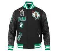 Pro Standard Mens NBA Boston Celtics Retro Classics Varsity Jacket Black/Kelly Green L
