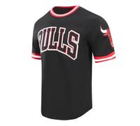 Pro Standard Mens NBA Chicago Bulls Classic Chenille Short Sleeve Tee Black M